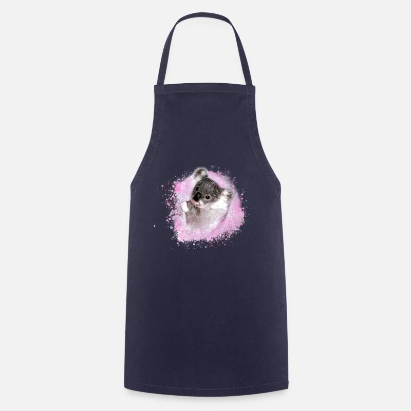 koala ,pink,graffiti,malerei,koala bär,rosa - Kochschürze - Navy