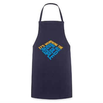 being old people age - Cooking Apron - navy - Front - AI Model Male 185 dark (185cm)
