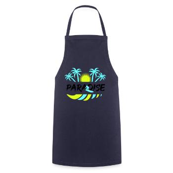 surf paradise - Kochschürze - Navy - Vorne - AI Model Male 185 dark (185cm)