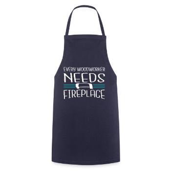 Bingo Hall Tshirts Woodcutter - Cooking Apron - navy - Front - AI Model Male 185 dark (185cm)