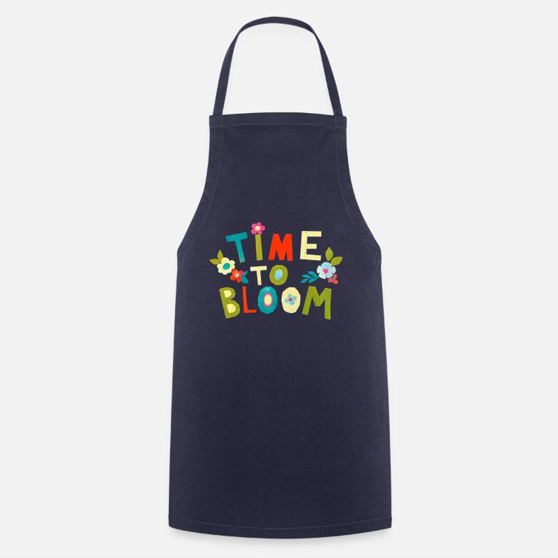 Time to bloom - Kochschürze - Navy