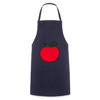 Minimal Tomato Design Gift - Cooking Apron - navy - Front - AI Model Male 185 dark (185cm)