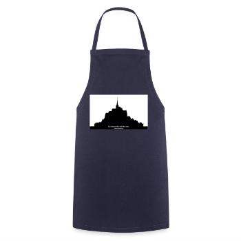 Mont Saint Michel - Cooking Apron - navy - Front - AI Model Male 185 dark (185cm)