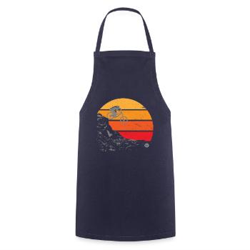 downhiller sunset - Cooking Apron - navy - Front - AI Model Male 185 dark (185cm)