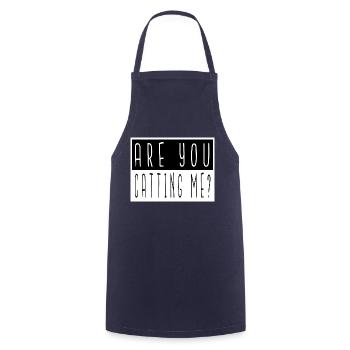 Black Avocados Cats Happy Awesome Cat Face Tshirts - Cooking Apron - navy - Front - AI Model Male 185 dark (185cm)