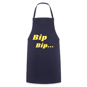 Bip Bip - Des designs amusants et originaux - Tablier de cuisine - marine - Devant - AI Model Male 185 dark (185cm)