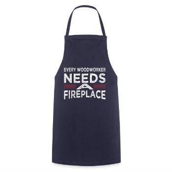 T-shirts de travail de charpentier actuels - Tablier de cuisine - marine - Devant - AI Model Male 185 dark (185cm)