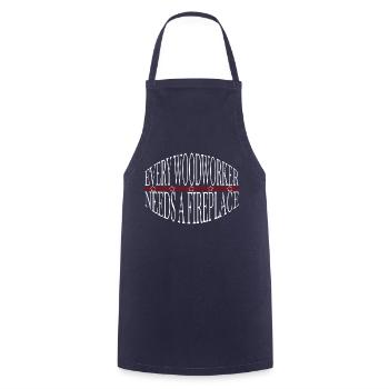 Axes Amériques Drôle de charpentier Blagues T-shirts - Tablier de cuisine - marine - Devant - AI Model Male 185 dark (185cm)