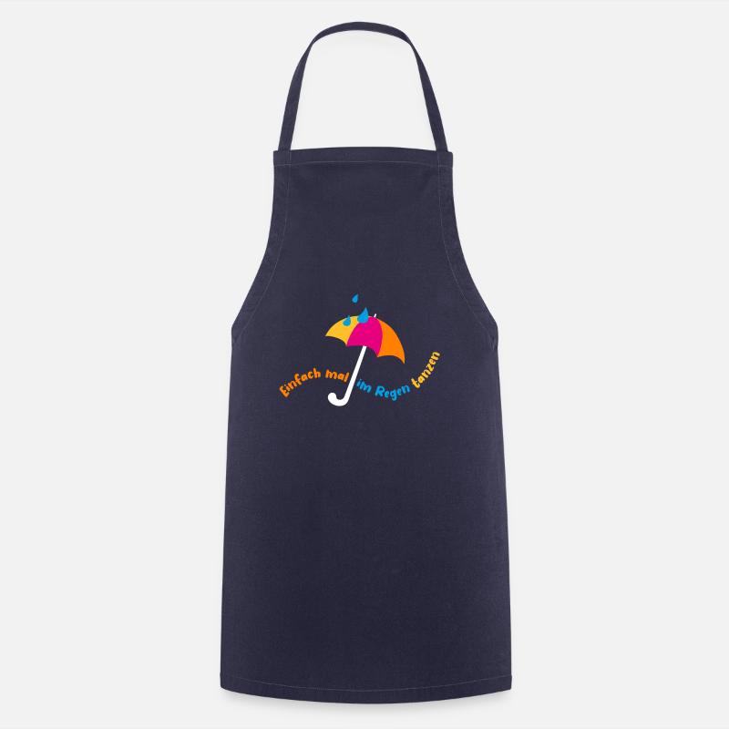 Dancing in the rain - Cooking Apron - navy