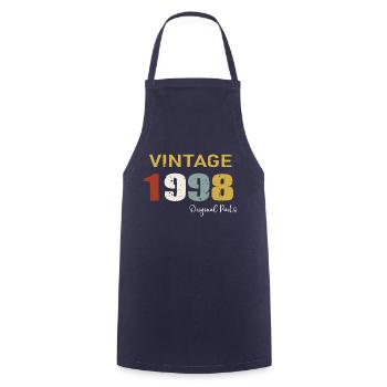 Original parts 1998 - 26th Anniversary Gift - Cooking Apron - navy - Front - AI Model Male 185 dark (185cm)