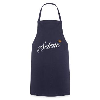 Selene Name für Frauen Kinder Kleinkinder - Selene Last - Kochschürze - Navy - Vorne - AI Model Male 185 dark (185cm)