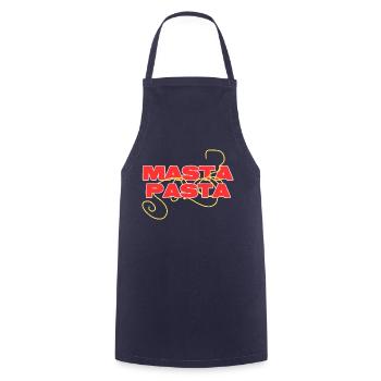 Italian pasta pur - Kochschürze - Navy - Vorne - AI Model Male 185 dark (185cm)
