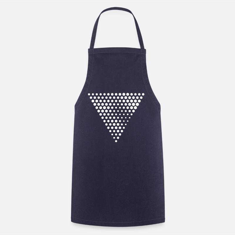 Hex Triangle B - Cooking Apron - navy