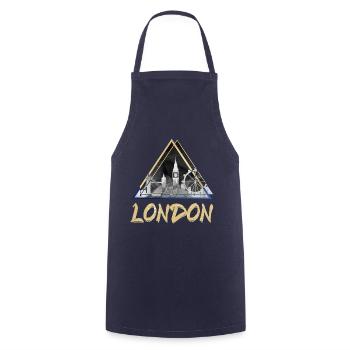 London Großbritannien UK England Skyline Stadt - Kochschürze - Navy - Vorne - AI Model Male 185 dark (185cm)