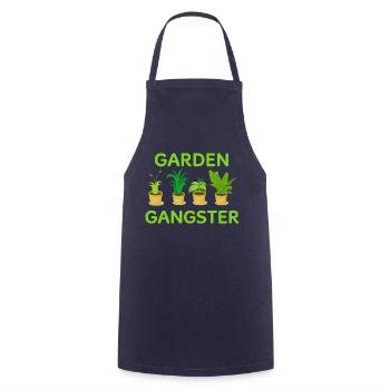 Garden Gangster - Cooking Apron - navy - Front - AI Model Male 185 dark (185cm)