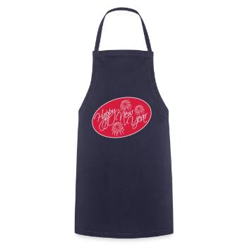 happy new year quote - Cooking Apron - navy - Front - AI Model Male 185 dark (185cm)