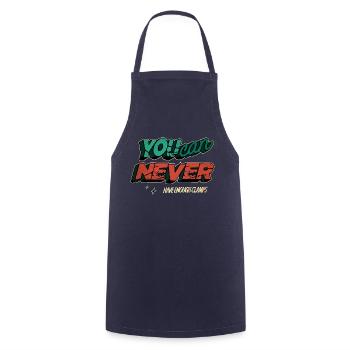 Statement wood carpenter saw arboriculture - Cooking Apron - navy - Front - AI Model Male 185 dark (185cm)