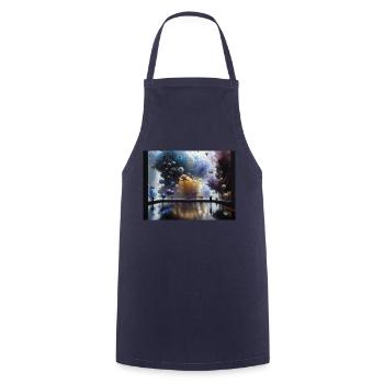 Journey in Actarus #7 - Cooking Apron - navy - Front - AI Model Male 185 dark (185cm)