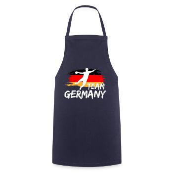 Handball Team Deutschland Flagge Handballer Ball - Kochschürze - Navy - Vorne - AI Model Male 185 dark (185cm)