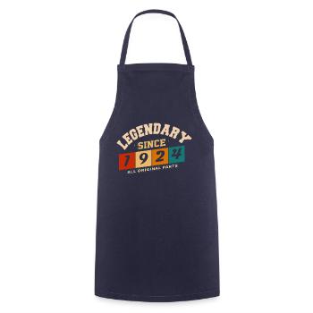 Legendary since 1924 vintage retro anniversary - Cooking Apron - navy - Front - AI Model Male 185 dark (185cm)