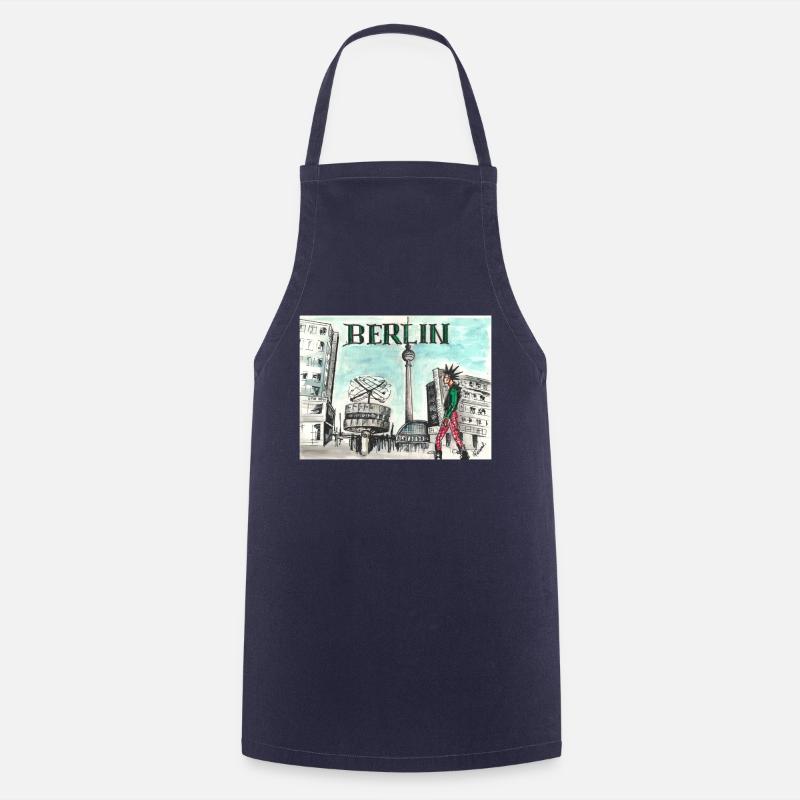 Place Alexandre - Tablier de cuisine - marine