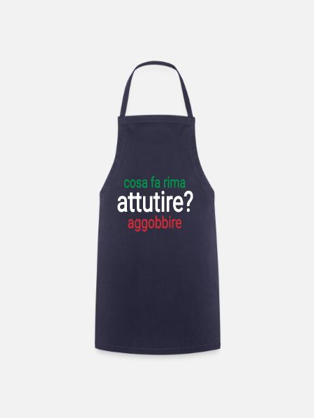 Comptine Italien - Tablier de cuisine - marine