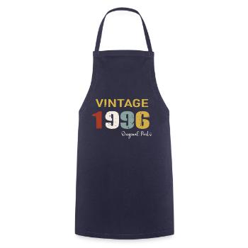 Original parts 1996 - 28th Anniversary Gift - Cooking Apron - navy - Front - AI Model Male 185 dark (185cm)