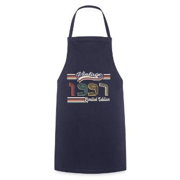 Original 1997 Vintage edition Retro Birthday - Tablier de cuisine - marine - Devant - AI Model Male 185 dark (185cm)
