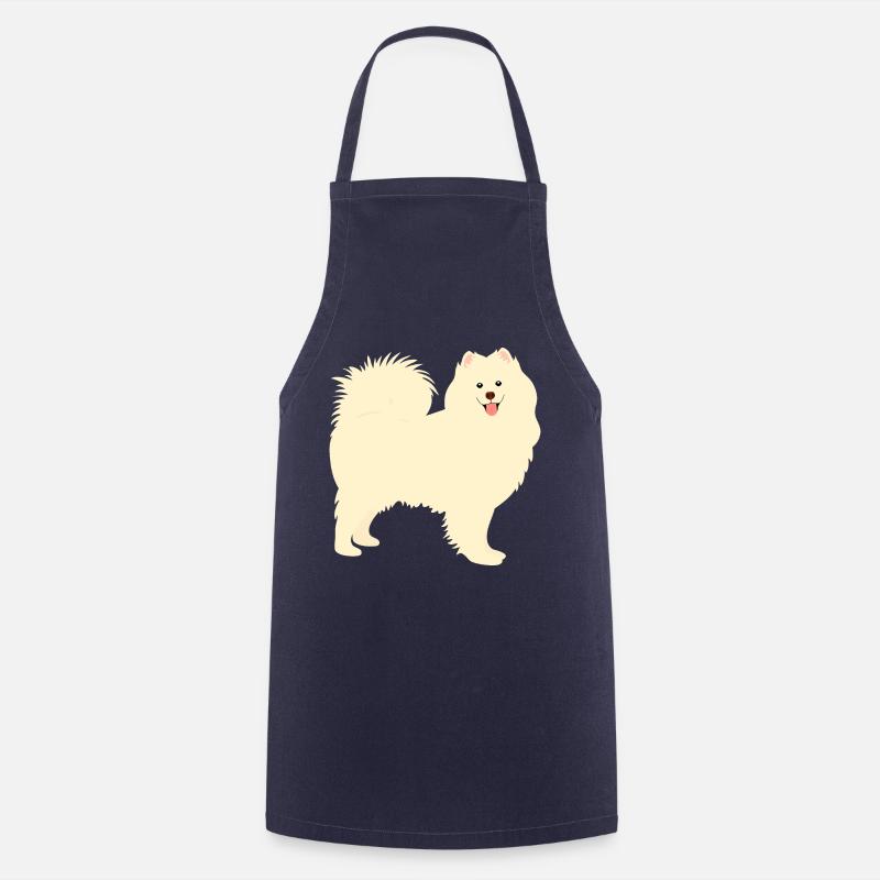 Chien samoyed - Tablier de cuisine - marine