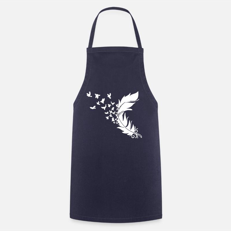 Plume - Tablier de cuisine - marine