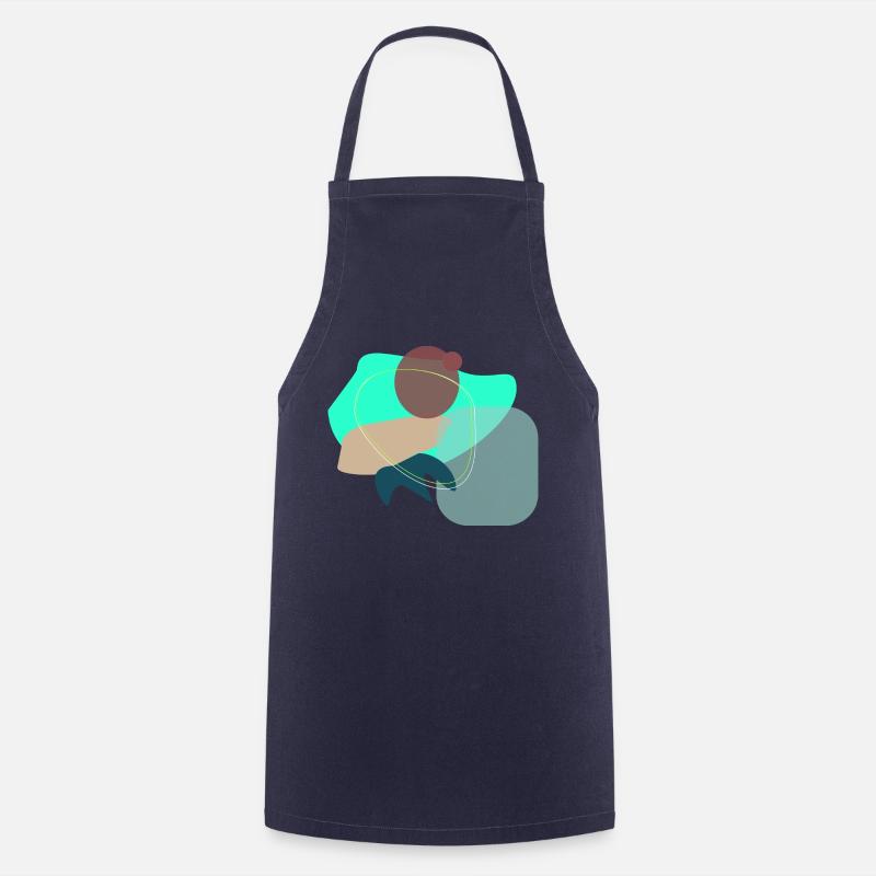 Abstract Shapes - Tablier de cuisine - marine