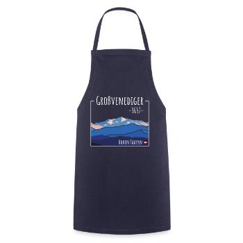Großvenediger Tirol Salzburg Austria Hohen Tauern - Kochschürze - Navy - Vorne - AI Model Male 185 dark (185cm)