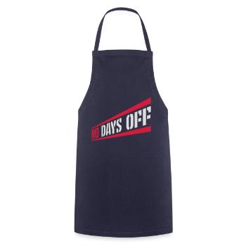 no days off quote - Cooking Apron - navy - Front - AI Model Male 185 dark (185cm)