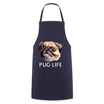 Pug Life Cute Kawaii Funny Dog - Cooking Apron - navy - Front - AI Model Male 185 dark (185cm)