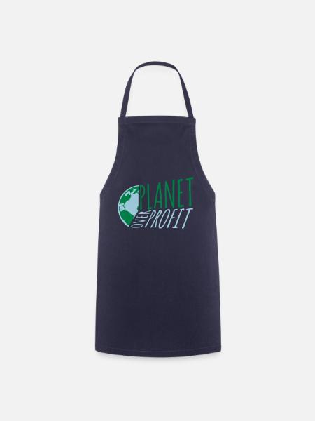 planet over profit Zitat - Kochschürze - Navy