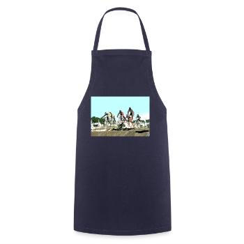 BMX - Cooking Apron - navy - Front - AI Model Male 185 dark (185cm)
