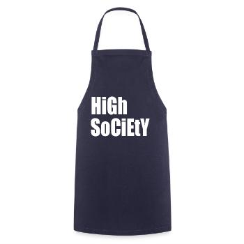 High-Society-Rave - Kochschürze - Navy - Vorne - AI Model Male 185 dark (185cm)