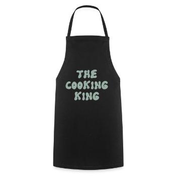 Le roi de la cuisine - Tablier de cuisine - noir - Devant - AI Model Male 185 dark (185cm)