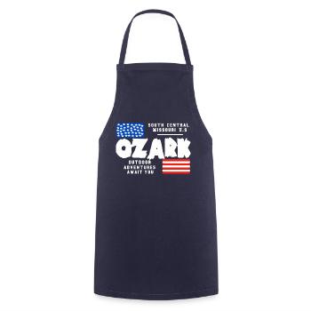 Missouri Ozark - Cooking Apron - navy - Front - AI Model Male 185 dark (185cm)