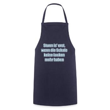 Smooth-haired sheep - Cooking Apron - navy - Front - AI Model Male 185 dark (185cm)