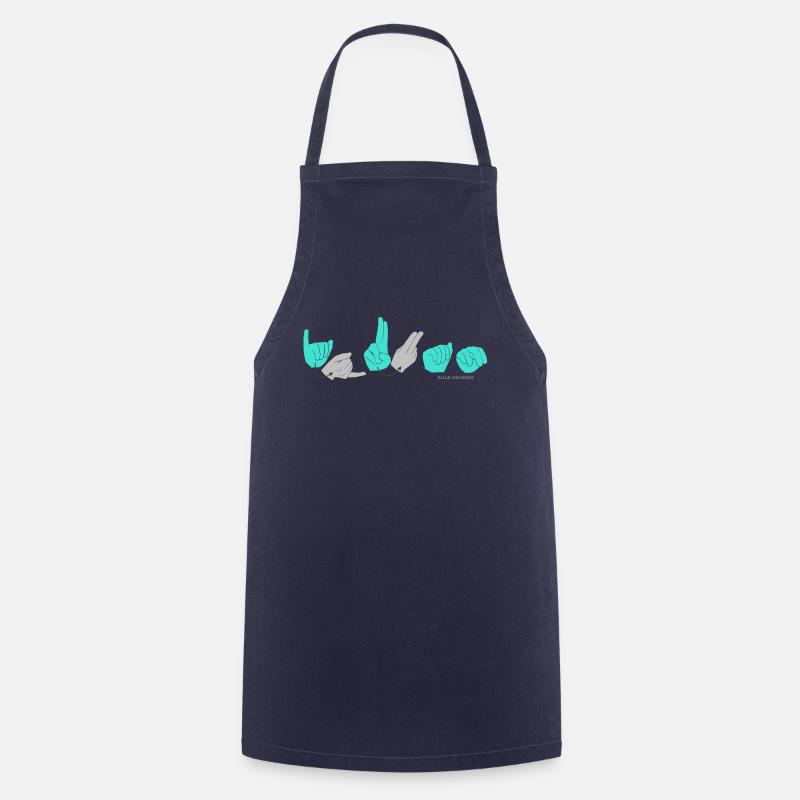 JUAN turquoise - Tablier de cuisine - marine