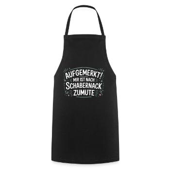 Funny pranks saying design – watch out! - Cooking Apron - black - Front - AI Model Male 185 dark (185cm)