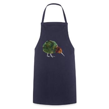 Kiwi Bird New Zealand Apterygidae Bird fan Maori - Cooking Apron - navy - Front - AI Model Male 185 dark (185cm)