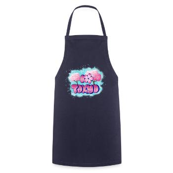 Cherry blossom in Tokyo - Cooking Apron - navy - Front - AI Model Male 185 dark (185cm)