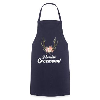 S beschte Grossmami Schweiz Oma Grosi - Kochschürze - Navy - Vorne - AI Model Male 185 dark (185cm)