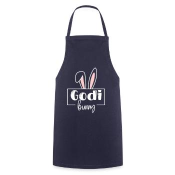 Godi Bunny Wöd Godi beste Godi Taufpatin - Kochschürze - Navy - Vorne - AI Model Male 185 dark (185cm)