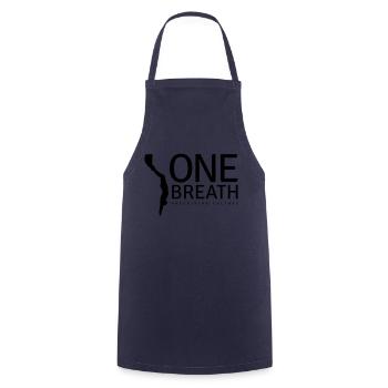 One Breath (custom color) - Tablier de cuisine - marine - Devant - AI Model Male 185 dark (185cm)