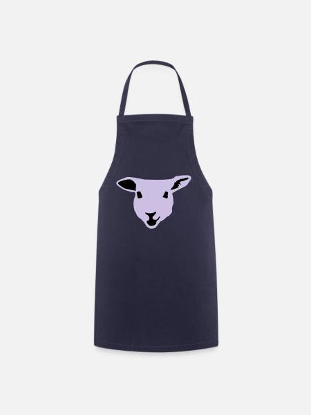 Schaf, Lamm - Kochschürze - Navy