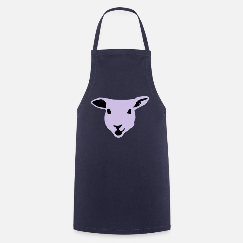 Schaf, Lamm - Kochschürze - Navy