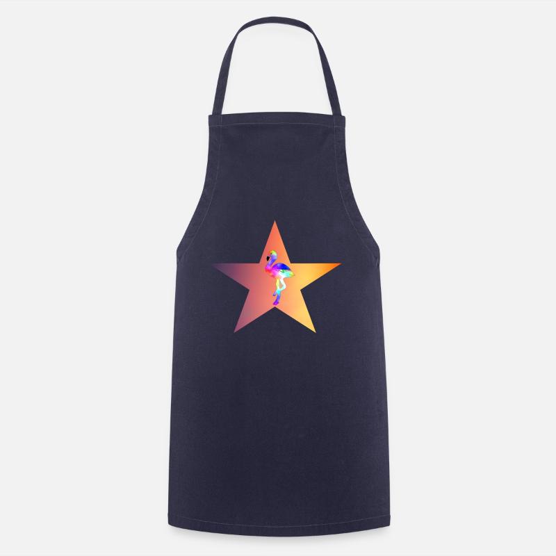 Flamingostern - Kochschürze - Navy